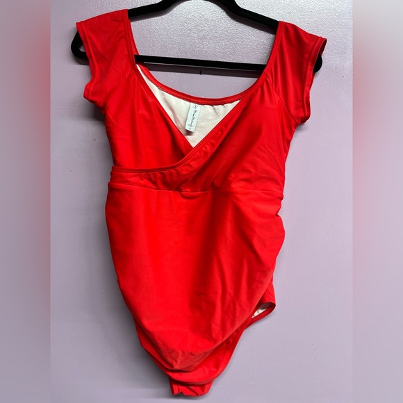 Sexy Mama Maternity Swimsuit red size 2 / medium - Picture 5 of 6